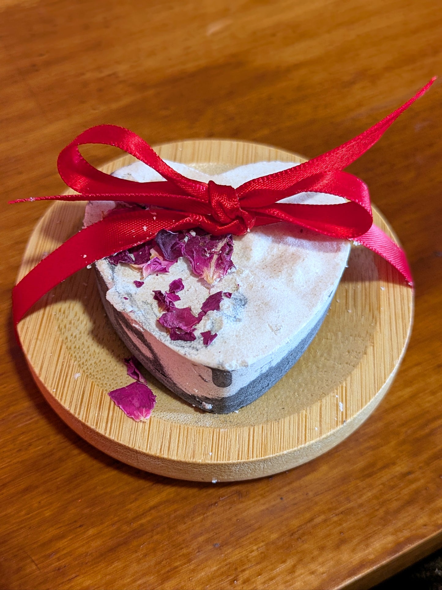Tallow Heart Rose+Vanilla Mini Bar Soap with tray