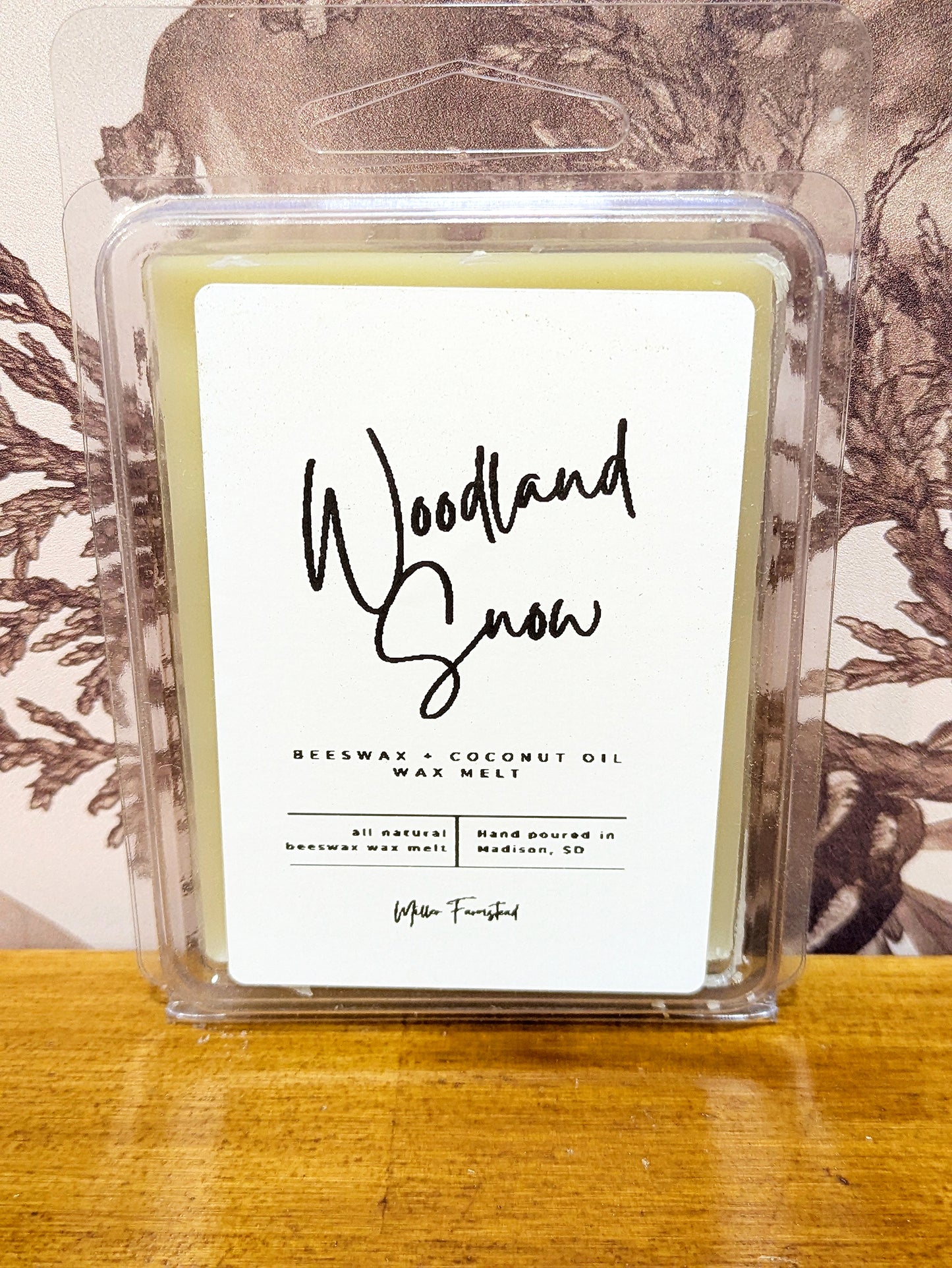Woodland Snow- Beeswax & Coconut Oil Wax Melt