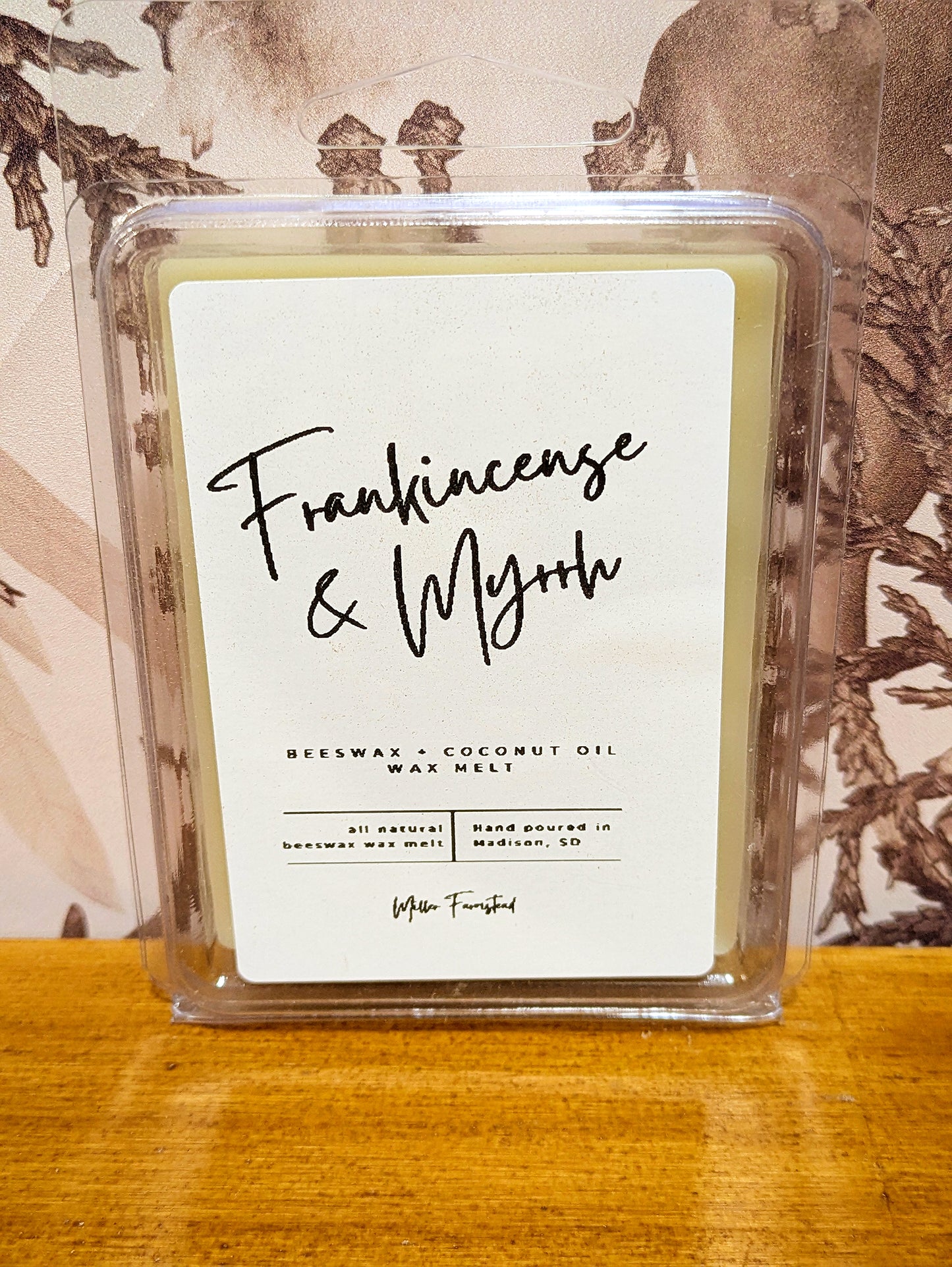 Frankincense & Myrrh- Beeswax & Coconut Oil Wax Melt