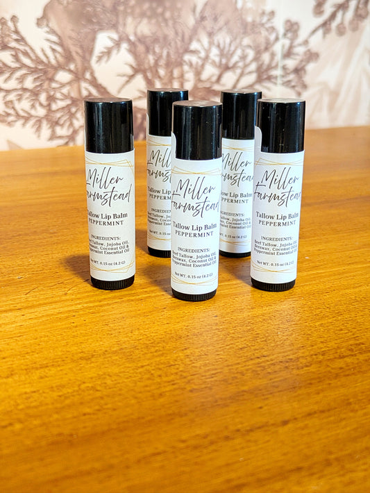 Peppermint Tallow Lip Balm
